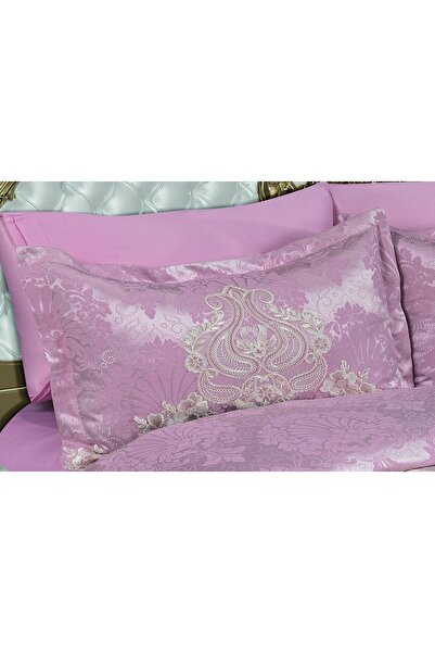 Finezza Lüks Habibe Güpürlü Poly/pamuk Kumaş Pudra Gelin Seti 6 Parça - 146