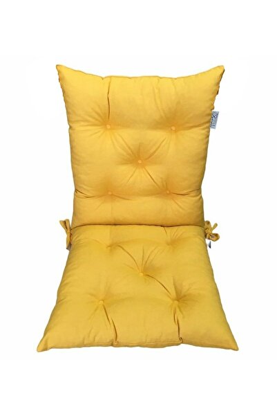 TEZKOTEKSTİL Arkalıklı Pofidik Kare Sandalye Minderi 40x85