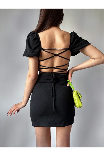 MY DEPO Rochie mini pentru femei fără spate