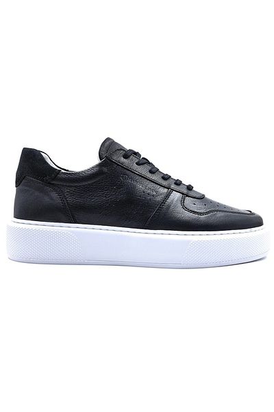 Hammer Jack Pantofi casual din piele pentru bărbați Leeds Black 102 23020-m