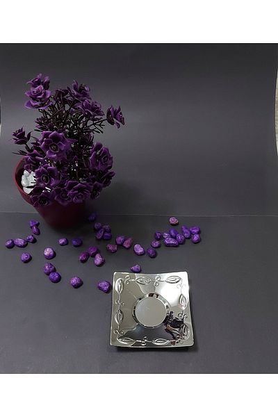 İnter Steel Bade Tea Plate - plain