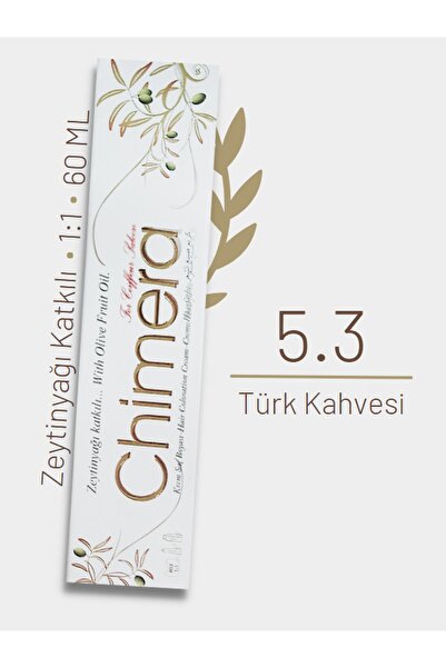CHİMERA Yarı Bitkisel Saç Boyası No 5.3 - Türk Kahvesi 60ml