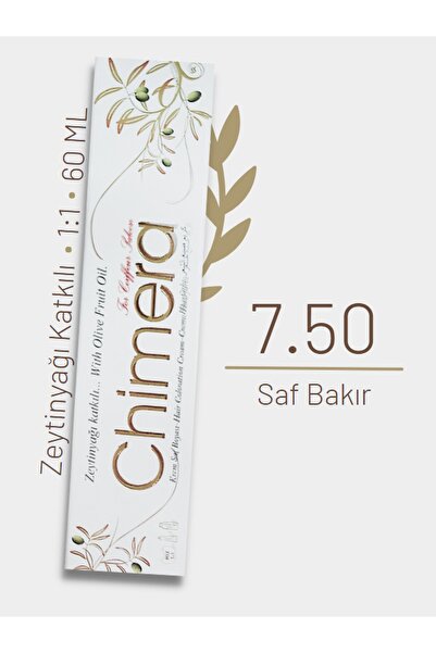 CHİMERA Yarı Bitkisel Saç Boyası No 7.50 - Saf Bakır 60ml