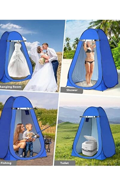 Genel Markalar Çok Amaçlı Ootmatik Kabin Kamp Alanı Duş Giyinme Wc Çadırı Fot...