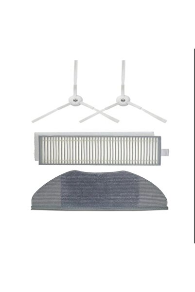 Xiaomi Συμβατό σετ Vacuum Mop Essential 2 τεμαχίων - 1 ύφασμα σφουγγαρίστρας με ίνες, 1 φίλτρο Hepa και 2 πλαϊνές βούρτσες