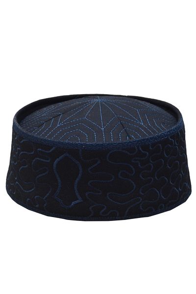 şahinbak Blue Nile-i Sheriff Skullcap, Skullcap, Molded Skullcap, Blue Skullcap, Mami, Dübbe, Fes T041