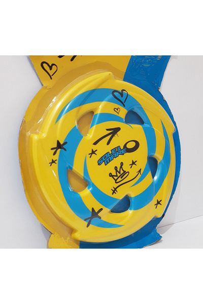 renkli çiçekler Frisbee 25 Cm Throwing Disc Disc Throwing Game