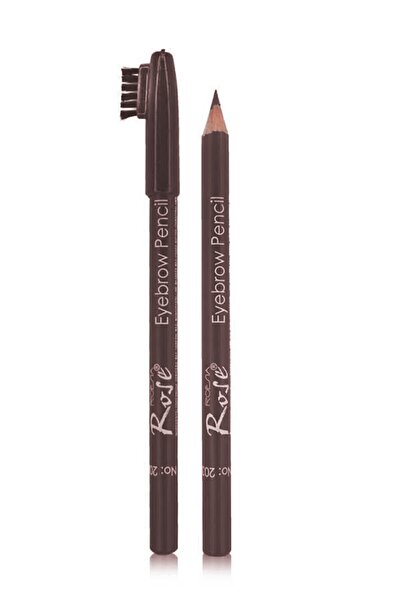 Roesıa Rose Cosmetics Klasik Fırçalı Kaş Kalemi-kahverengi