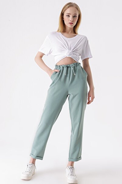 HAKKE Layered Rope Lace Trousers