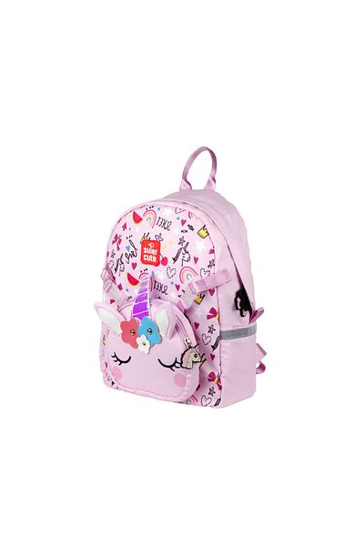 Supercute Two In One - Unicorn (Rucsac pentru școală pentru copii)