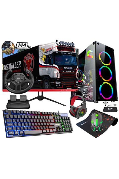 Zeiron Dr18 I5-3470 16gb 128gb Ssd+1tb Hdd Gtx1050ti 23.8" 144hz Masaüstü Bil...