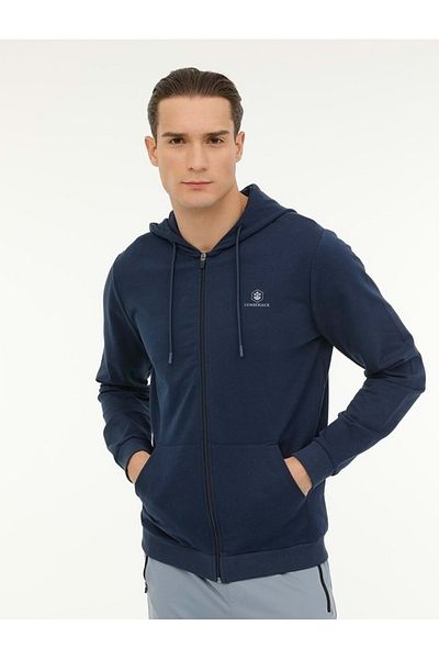 lumberjack Ανδρικό φούτερ με κουκούλα M-sn72 Basic Full Zip Hoo με φερμουάρ