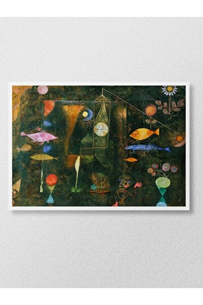 Mudi Store Paul Klee Fish Magic Tablo Sanatsal Ünlü Ressam Poster Çerçevesiz ...