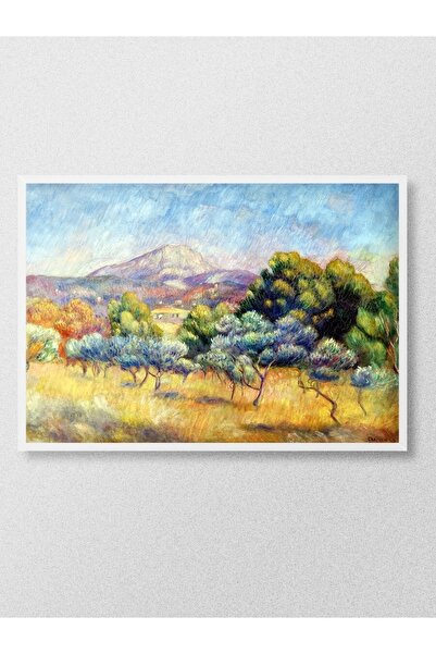 Mudi Store Mont Sainte Victoire Tablo Sanatsal Ünlü Ressam Poster Çerçevesiz ...