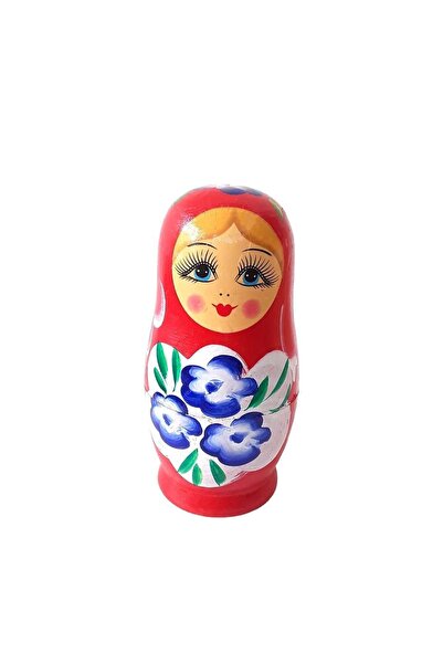 kapadokyahediyelik Matruşka 7 Li Bebek Set , Ahşap Büyük Boy 16 Cm Oyuncak