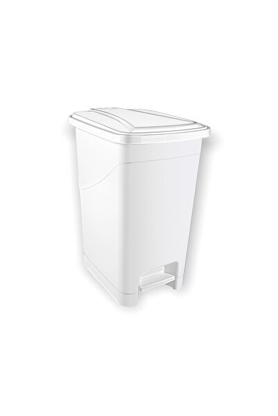 Genel Markalar 15 Lt Beyaz Slim Pedallı Çöp Kovası Iç Kovalı