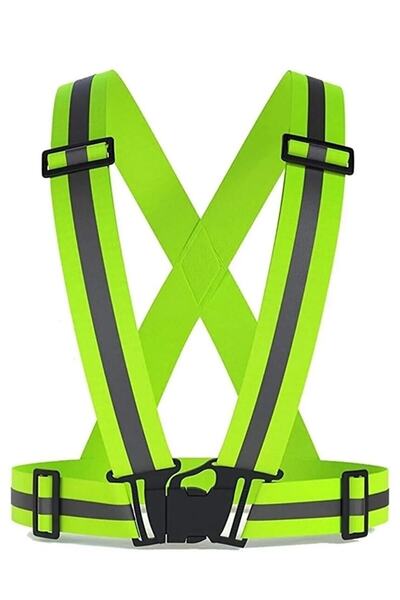 Uniprom Yüksek Görünürlüklü Reflektörlü Ikaz Yeleği, Motorsiklet Motor Bisiklet Scooter Yeleği