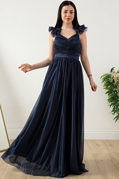 PULLIMM Rochie cu sclipici cu detaliu pe umeri 13418