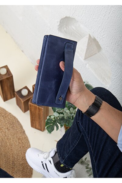 Niki Leather Kuyt Mıknatıslı Telefon Bölmeli Deri Cüzdan