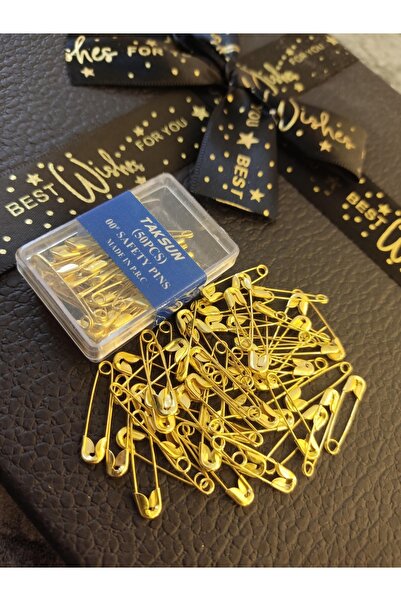 devhome إبرة شوكة صغيرة صفراء (ذهبية) - 400 قطعة |   2 سم |   مثبت دبوس الأمان