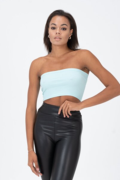 PUNKY CAT Women's Mint Strapless Bustier