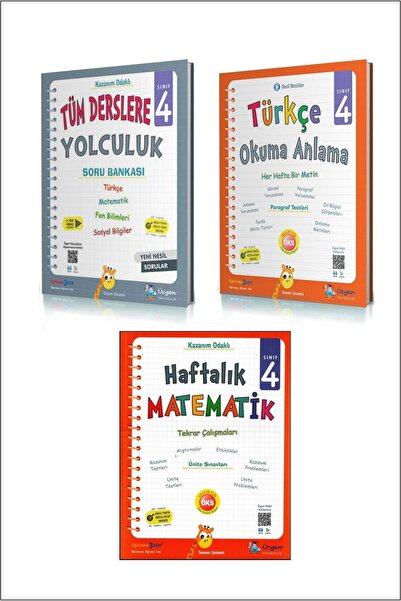 Üçgen Yayınları 4. Sınıf Turuncu Üçlük Haftalık Tekrar Seti(23)