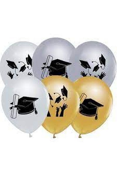 DÜVENCİ TİCARET Çıtıpıtıstore Graduation 10 Piece Balloon