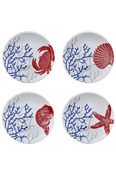 ZM Decor Mercan Desen 4'lü Set