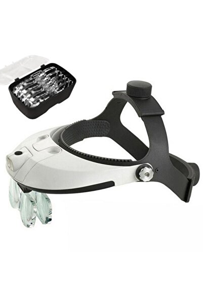 LEIDORY Hat Type LED Lighted Magnifying Glasses 9x Zoom 5 Lens Head Lamp