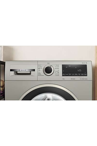 Bosch Wga142zxtr 9 Kg 1200 Devir Gri Çamaşır Makinesi
