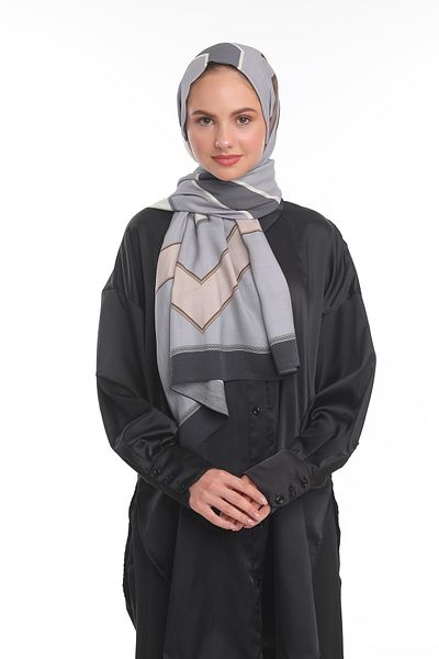 19V69 ITALIA Geometric Pattern Modal Series with Shawl Hanger and Gift Set 75x200 Cm