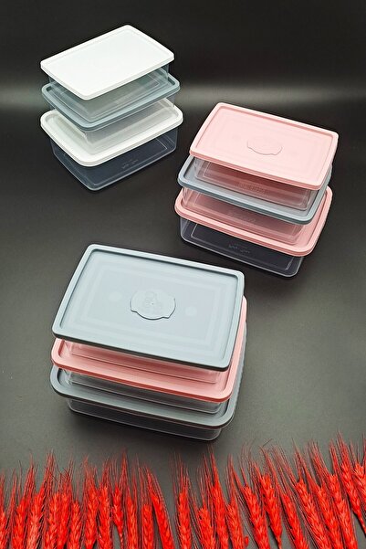 MONTESEV Food Storage Container 9 Pieces Dowry Set Luxury Stylish Box That Can Enter Microwave Deep Freezer 18 Pieces