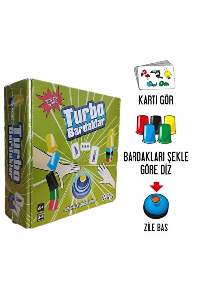Genel Markalar Turbo Bardaklar Görsel Ve Işitsel Algı Destekli Zeka Oyunu
