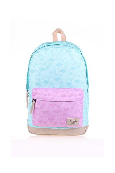 KAUKKO Set de 2 rucsac și geantă pentru stilou Wichlight Flamingo