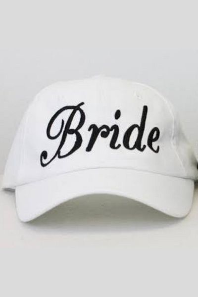 ŞapkaMania White Bridal Baseball Cap
