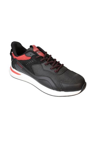 Kinetix Men's Black Red Sneaker Sports Walking Shoes