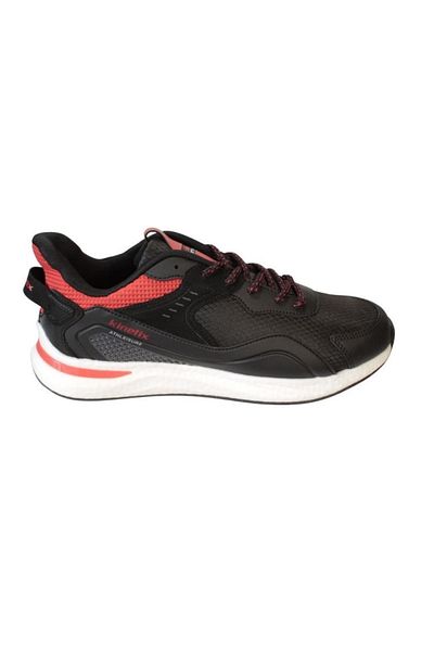 Kinetix Men's Black Red Sneaker Sports Walking Shoes