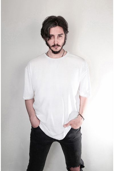 Darkia Μπλουζάκι Unisex με τυπωμένο σχέδιο, εμπρός πίσω, τυπωμένο διπλής όψης, υπερμεγέθη