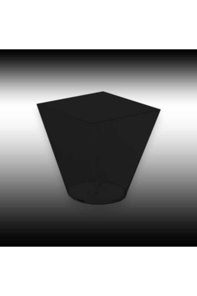 kidspartim Mica Custard Container Black 60 Ml 25 Pieces