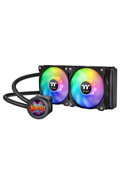 THERMALTAKE 240mm Floe Ultra Cl-w349-pl12sw-a Rgb Lcd Ekranlı Sıvı Soğutmalı Işlemci Fanı Am5-1700p