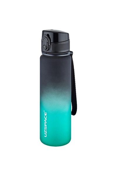 Uzspace 500ml Tritan Water Bottle - Vgn3026 Black Green