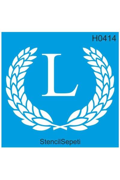 DERYA DESİNG ART 20X20Cm Letter K Patterned Stencil Template - Sth10