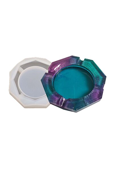 Getshopmini قالب منفضة سجائر مثمنة من السيليكون الإيبوكسي