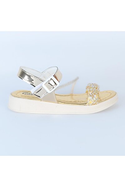 Poliva 4560 Плоски блестящи сандали за момиче