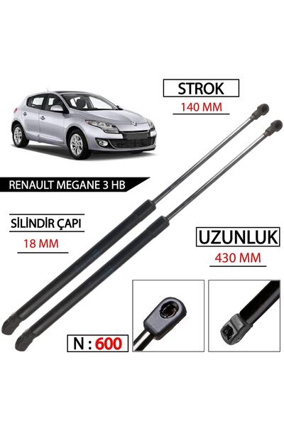 OEM Megane 3 Hb Bagaj Amortisörü Takım