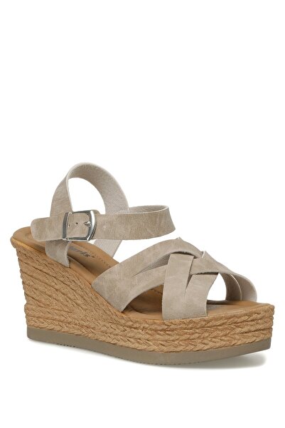 Polaris 315335z 3fx صندل نسائي بكعب عريض باللون الرمادي