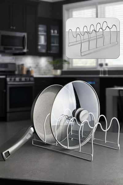 Porselen Diyarı Pot and Pan Lid Organizer Stand