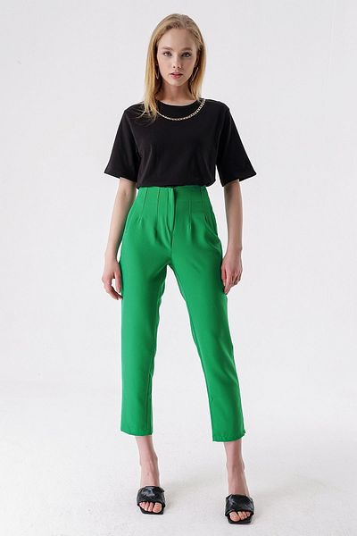 HAKKE High Waist Double Flare Trousers