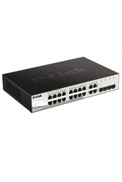 D-Link SMART SWITCH 16 Gigabit ports + 4 SFP combo ports, metal housing, rack...