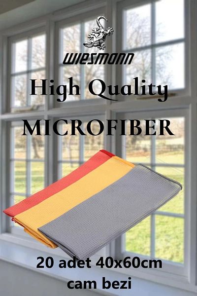 wiesmann الجملة (20pcs) 40cmx60cm القماش الزجاجي مرآة القماش ستوكات تنظيف الملابس